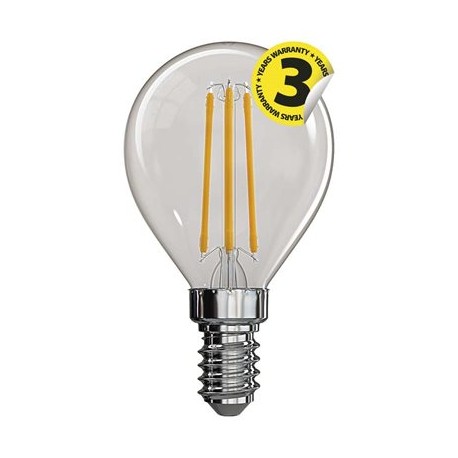 EMOS LED žárovka Filament Mini Globe A++ 4W E14 neutrální bílá Z74231