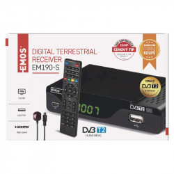 Set-top box EMOS EM190-S HD HEVC H265 (DVB-T2)